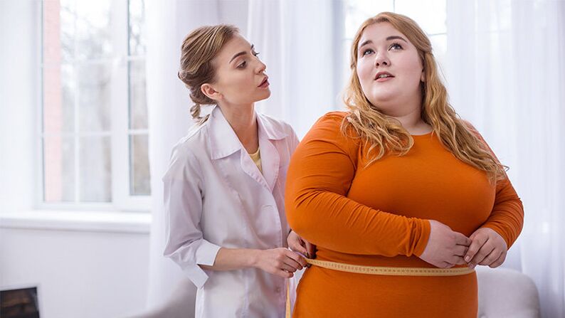 Das Problem des Übergewichts bei Frauen vor der Einnahme von Matcha Slim-Tee